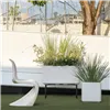 Planter Deroma Cosmo Grey Plastic Recycled plastic 38 x 38 x 39 cm Squared Bucket 38 cm