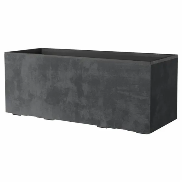 Plant pot Deroma Anthracite 99 cm Plastic Rectangular Modern