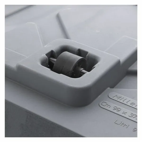 Plant pot Deroma Anthracite 99 cm Plastic Rectangular Modern