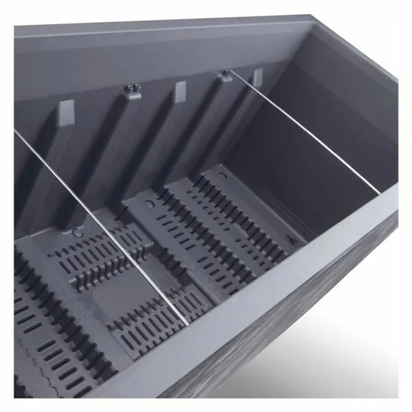 Plant pot Deroma Anthracite 99 cm Plastic Rectangular Modern