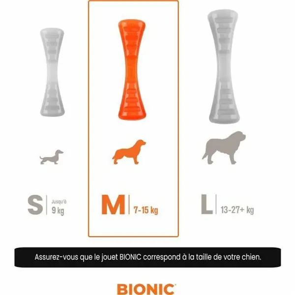 Dog chewing toy Bionic Urban stick Orange M