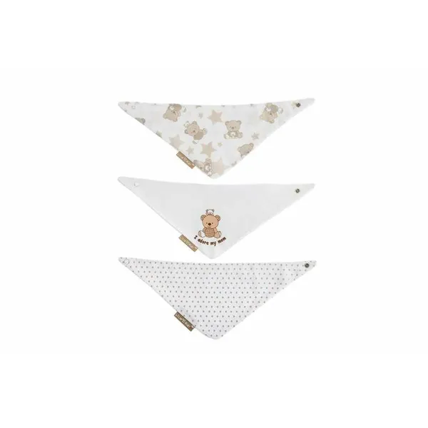 Bib Set Bear 42 x 16 cm 3 Pieces