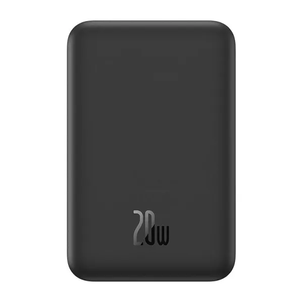 Magnetic Mini Powerbank Baseus 5000mAh, USB-C 20W (black)