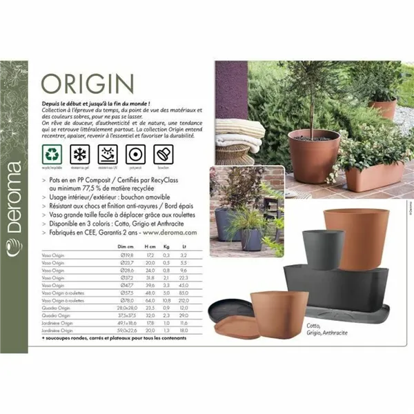 Plant pot Deroma