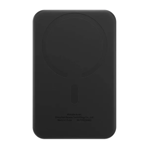 Magnetic Mini Powerbank Baseus 5000mAh, USB-C 20W (black)