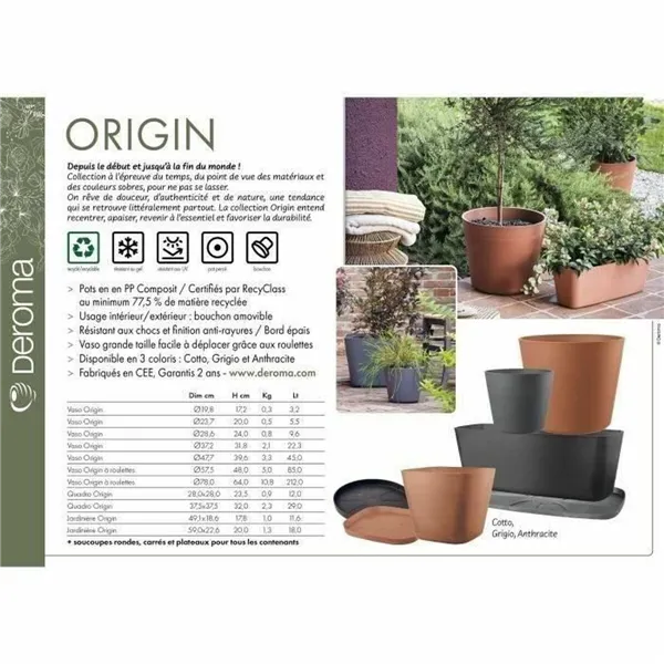 Plant pot Deroma