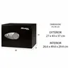Safety-deposit box Master Lock Black Black/Grey Steel
