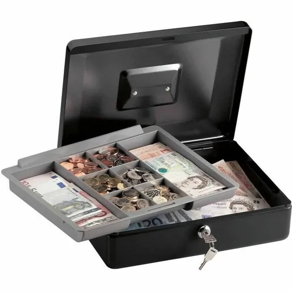 Safe-deposit box Master Lock Black 25 x 31 x 10 cm Steel