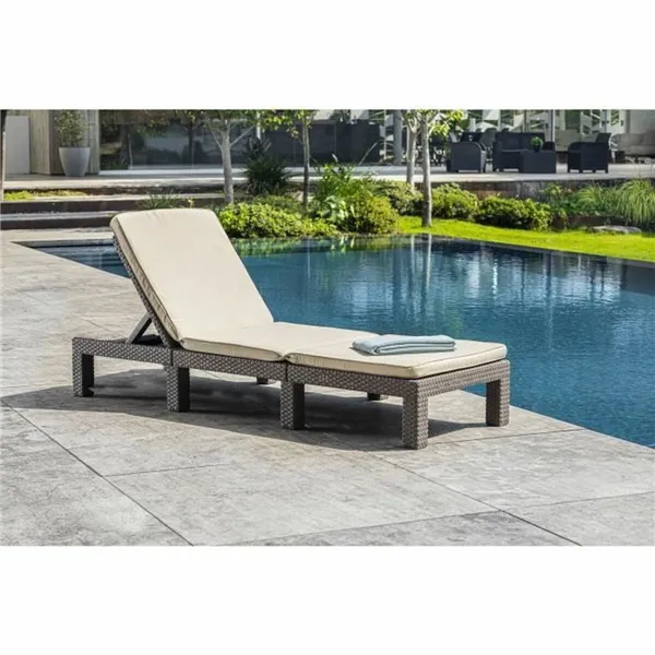 Sun-lounger Allibert by KETER Daytona 195 x 65 x 25,5 cm Beige