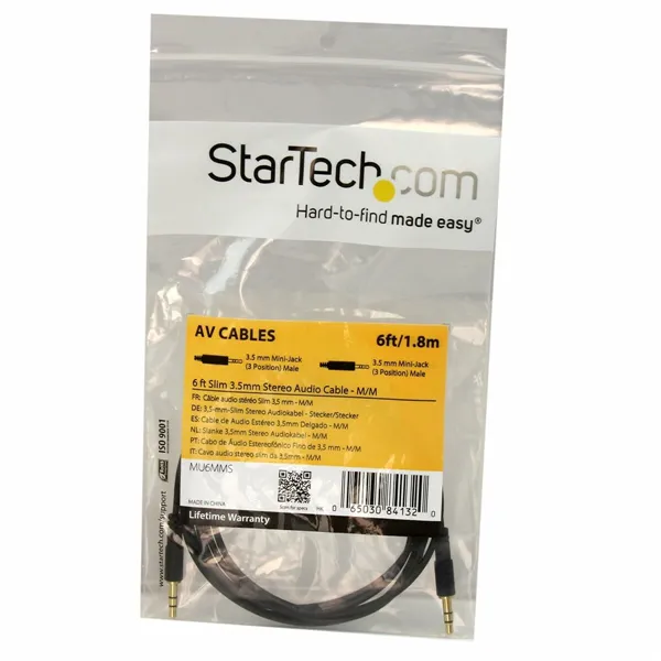 VGA Cable Startech MU6MMS Black 1,8 m