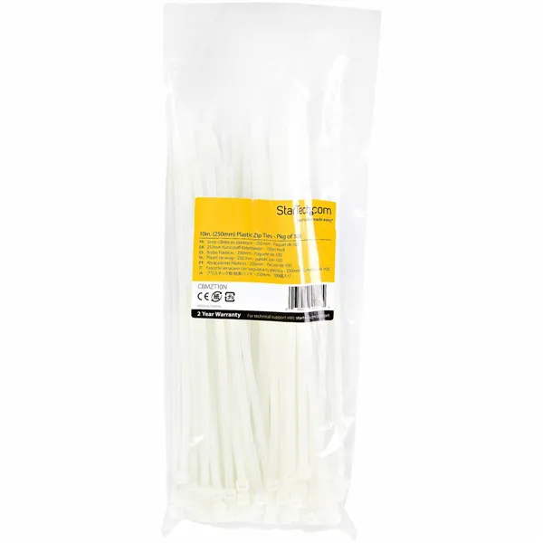 Flanges for cables Startech CBMZT10N White 100 Pieces (100 Units)