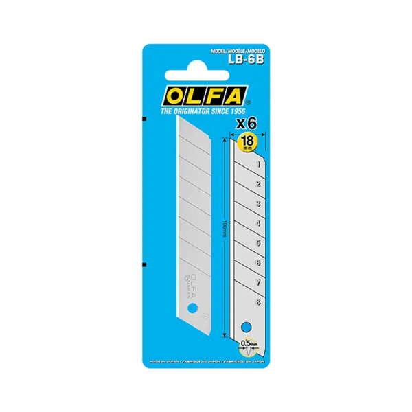 Knife Blade Olfa lb-6b 18 mm chunkable 6 Units