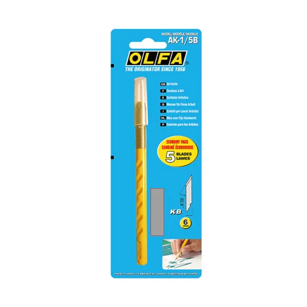 Cutter Olfa ak-1/5b Yellow Plastic