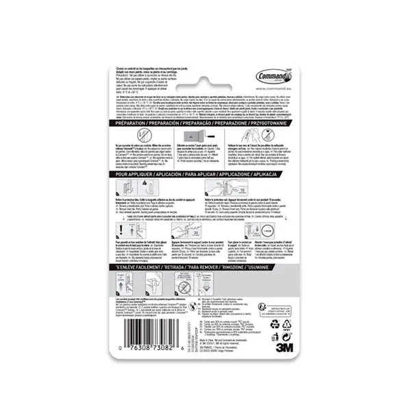 Hook for hanging up 3M 1,8 kg Silver Metal (1 Unit)