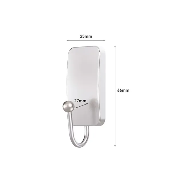Hanging Towel Rail 3M 25 X 66 X 25 MM Silver nickel (1 Unit)