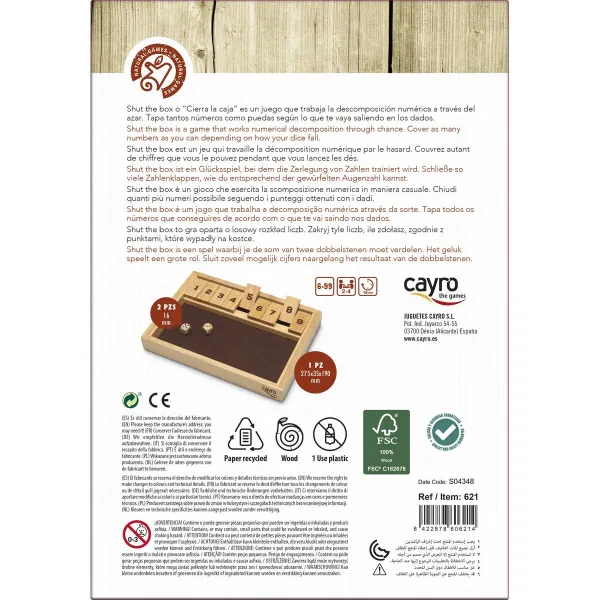 Настольная игра Cayro Shut the Box