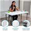 Folding Table Lifetime White 122 x 91,5 x 61 cm Steel HDPE