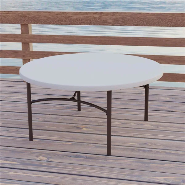 Side table Lifetime Cream 152 x 74 x 152 cm Steel Plastic
