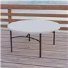 Side table Lifetime Cream 152 x 74 x 152 cm Steel Plastic