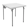 Folding Table Lifetime White Steel Plastic 94 x 74 x 94 cm