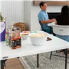 Folding Table Lifetime White Steel Plastic 94 x 74 x 94 cm