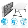 Folding Table Lifetime White 182 x 73,5 x 76 cm 182 x 74 x 76 cm