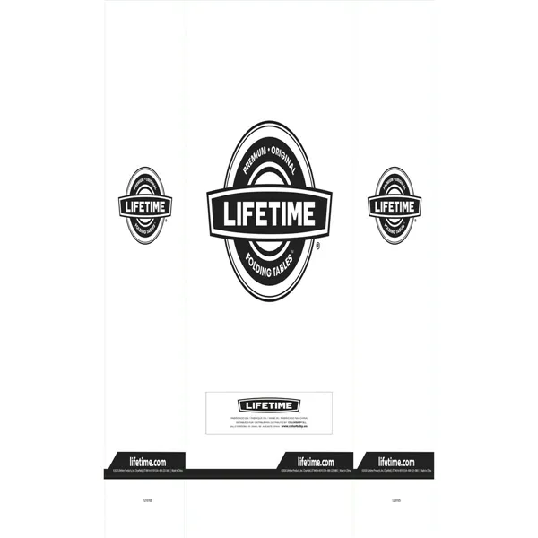 Folding Table Lifetime White 182 x 73,5 x 76 cm 182 x 74 x 76 cm