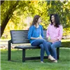 Bench with backrest Lifetime Table Grey Convertible