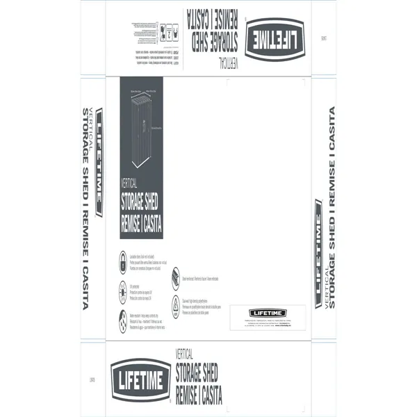Cupboard Lifetime 60209 Exterior Vertical 136 x 172 x 70 cm Steel Plastic