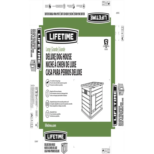 Hut Lifetime 60328 Grey Polyethylene 120 x 97 x 97 cm
