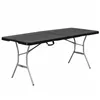 Folding Table Lifetime Black 183 x 73 x 76 cm