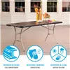 Folding Table Lifetime Black 183 x 73 x 76 cm