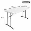 Folding Table Lifetime White 152 x 74 x 76 cm