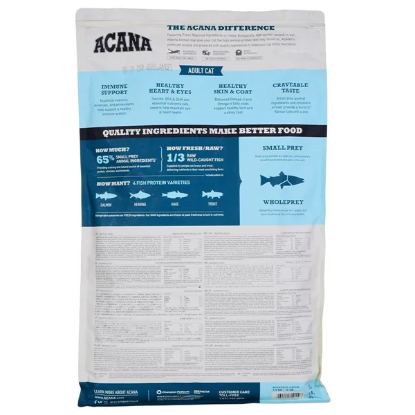 Cat food Acana Bountiful Catch Adult Salmon Fish Lamb Cod 1,8 kg