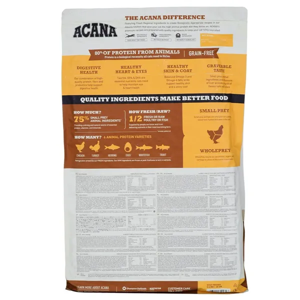 Cat food Acana Cat TF Regionals Wild Prairie Chicken Turkey 4,5 Kg