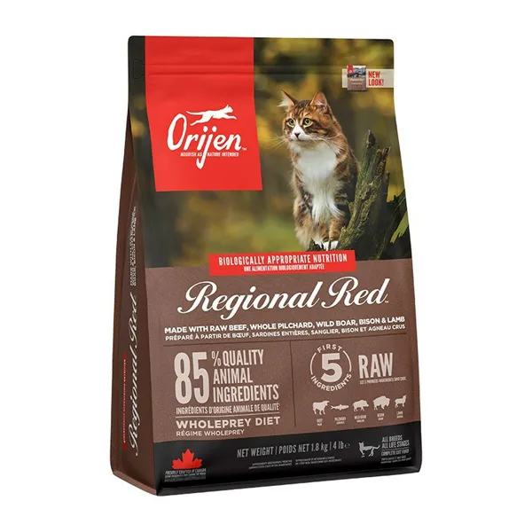 Cat food Orijen Regional Red Adult Veal Lamb Beef Wild Boar Pig 1,8 kg