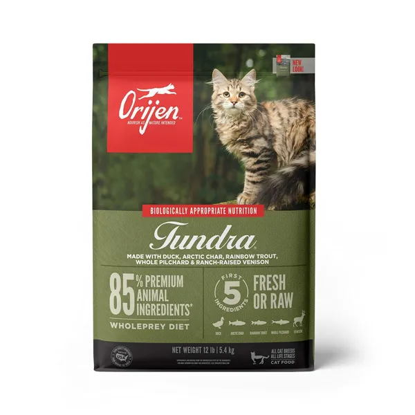 Cat food Orijen Tundra Adult Fish Veal Duck Wild Boar Goat 5,4 kg