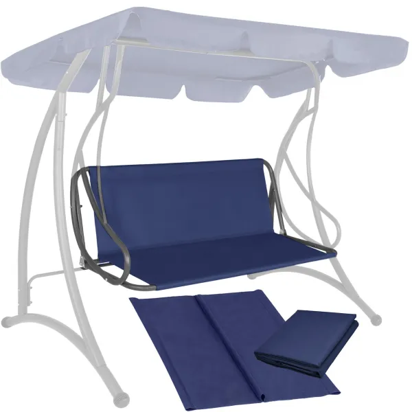 Aiamööbli kiige istekatte materjal Springos GS1003, 110 x 90 cm, veekindel kangas, tumesinine
