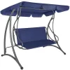 Swing Seat Cover Material Springos GS1003, 110 x 90 cm, Waterproof Fabric, Navy Blue
