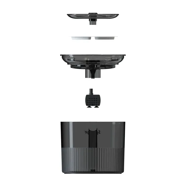 Cat Feeder Sponge Black Plastic
