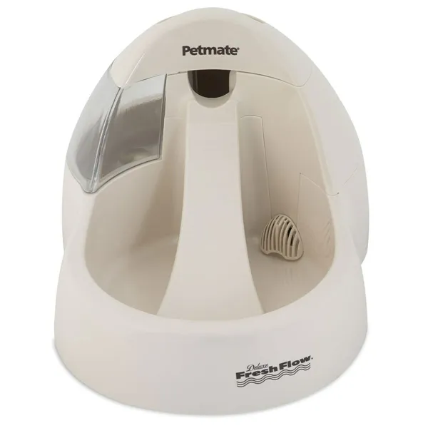 Pet Water Fountain Pet Mate Deluxe Fresh Flow Cream Beige Plastic 3 L