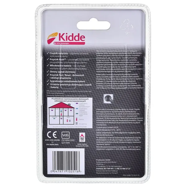 Smoke Detector Kidde 10Y29A