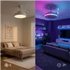 Ceiling Fan with RGB LED Light, 4 Retractable Blades and Remote Control InnovaGoods
