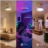 Ceiling Fan with RGB LED Light, 4 Retractable Blades and Remote Control InnovaGoods