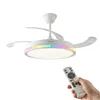 Ceiling Fan with RGB LED Light, 4 Retractable Blades and Remote Control InnovaGoods