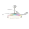 Ceiling Fan with RGB LED Light, 4 Retractable Blades and Remote Control InnovaGoods