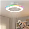 Ceiling Fan with RGB LED Light, Hidden Blades and Remote Control Nexory InnovaGoods