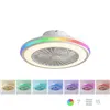 Ceiling Fan with RGB LED Light, Hidden Blades and Remote Control Nexory InnovaGoods