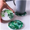 Customisable Coaster for Cutting Plotter Cricut Ceramic White (4 Units)