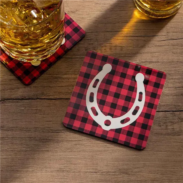 Customisable Coaster for Cutting Plotter Cricut Aluminium White (4 Units)